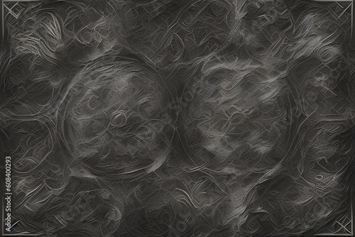 Black brush stroke and texture. abstract hand - painted element. Underlined and border design - generative ai