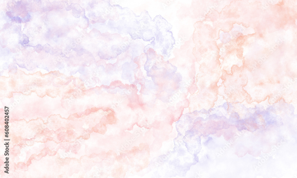Fototapeta premium Blue pink watercolor background