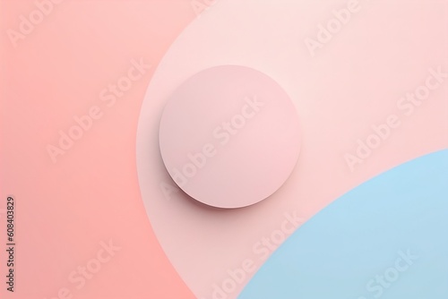 3d render of modern abstract geometric background, minimalistic mockup