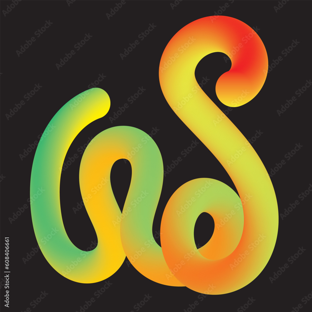 Set 3d abstract colorful twisted liquid shapes. Creative design elements. Vector modern gradient shapes elements for banner, background, poster Set 3d abstract colorful twisted liquid shapes. Creative design elements. Vector modern gradient shapes elements for banner, background, poster