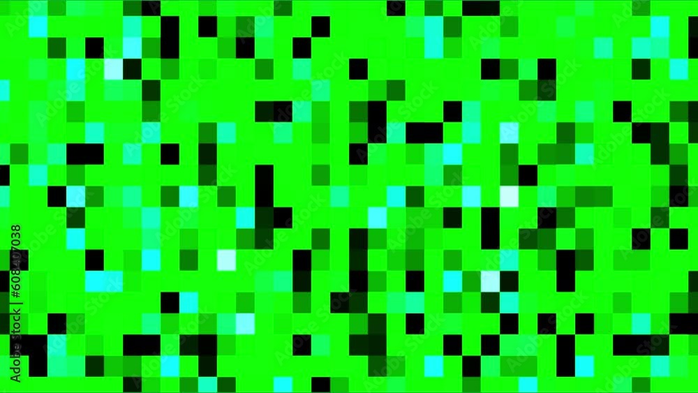 Pixel background animation on a green screen. Pixel animation with key color. 4K video Pixel background animation on a green screen. Pixel animation with key color. 4K video