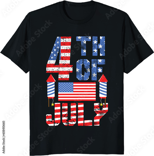 Fotografía 4 th of july t-shirt design,independence day t-shirt design