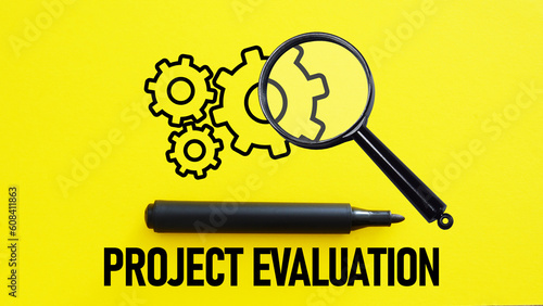 Project evaluation is shown using the text