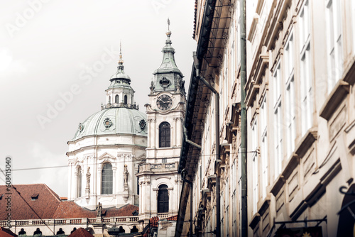 Church of Saint Nicolas Prague in Lesser Town. Prague  Czech Republic