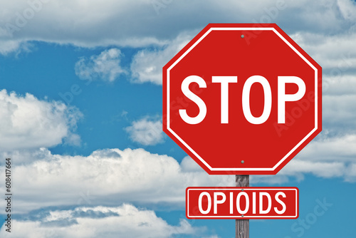 Stop Opioids Sign