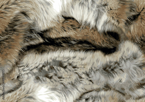 abstract animal fur pattern vector	
