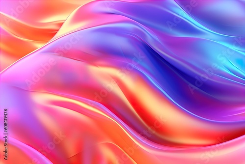 Hologram Texture. Pearlescent Gradient. Abstract Background.