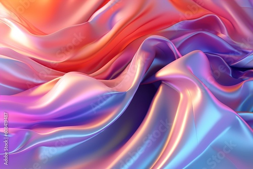 Hologram Texture. Pearlescent Gradient. Abstract Background.