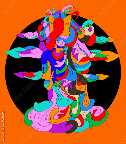 colorful image of various abstract objects that come together in a colorful bar