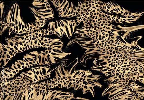 abstract animal skin pattern vector
