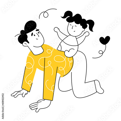 Daughter Riding 