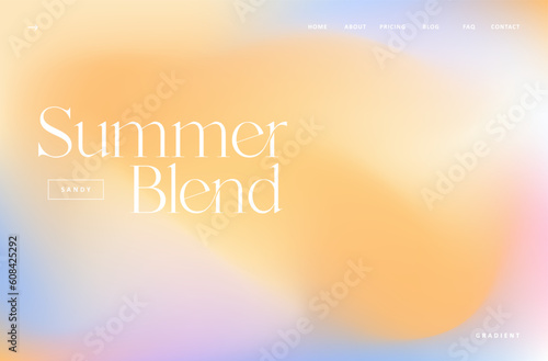 Abstract summer purple and yellow gradient mesh background. Sandy smooth soft colored wave vector illustration For Wallpaper, Banner, Card, Book Illustration, landing page