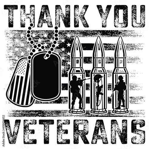 THANK YOU VETERANS gift veteran t-shirt design