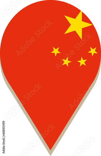 Free Download China pin flag. - GFXLoad