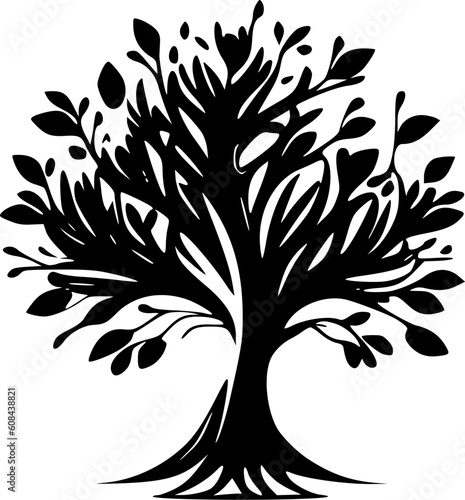 Tree of Life | Minimalist and Simple Silhouette - Vector illustration