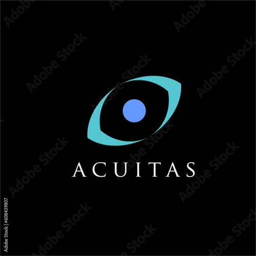 Acuitas eye medical health hospital optical logo design, business logo, communication, electric charge, power, energy, 