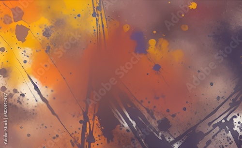 Brushstrokes colorful texture acrylic paint on canvas. picture for artwork design. Modern contemporary art. Abstract art background hand drawn acrylic painting. Digital art illustration