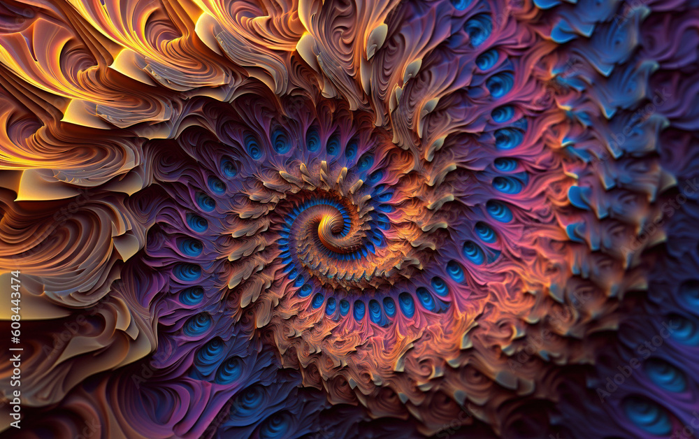 Psychedelic Abstract Background. Generated by Midjourney AI (Vers 5.1) Psychedelic Abstract Background. Generated by Midjourney AI (Vers 5.1)