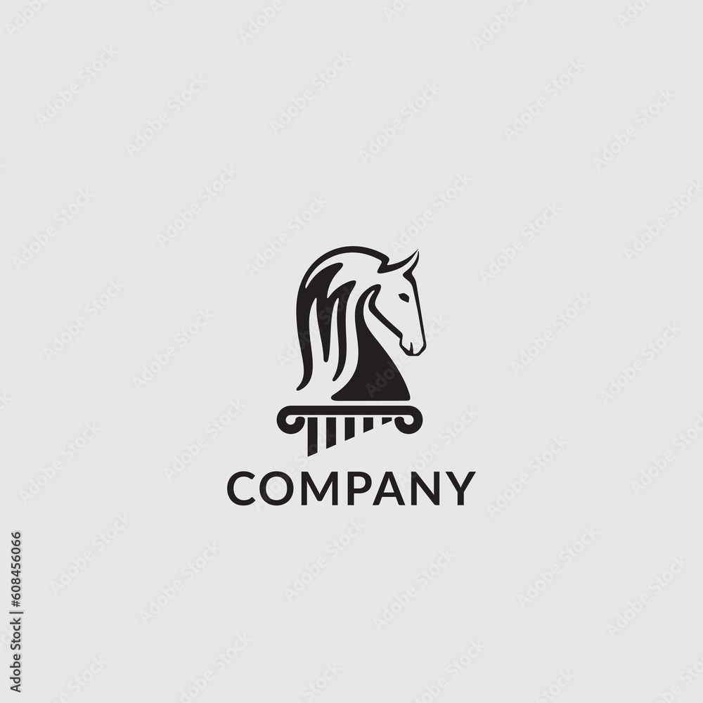 Horse face logo design vector editable Horse face logo design vector editable