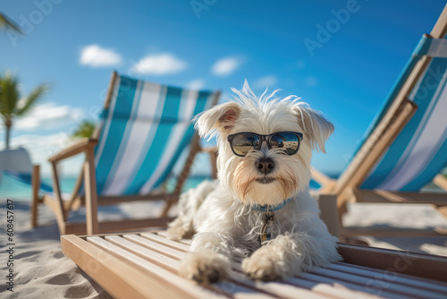 A dog on vacation © Florian
