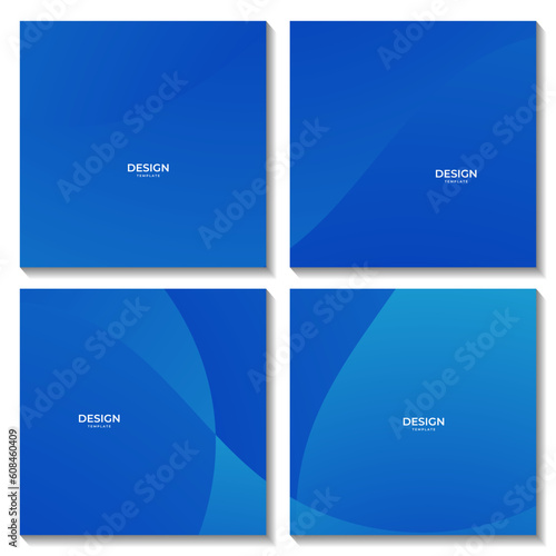 abstract squares blue wave gradient background