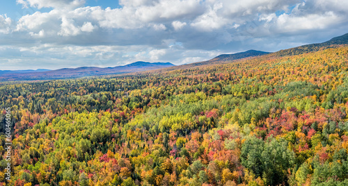 Autumn colors in the Carrabassett Valley - Maine near Rangeley Road 16 and Eustis