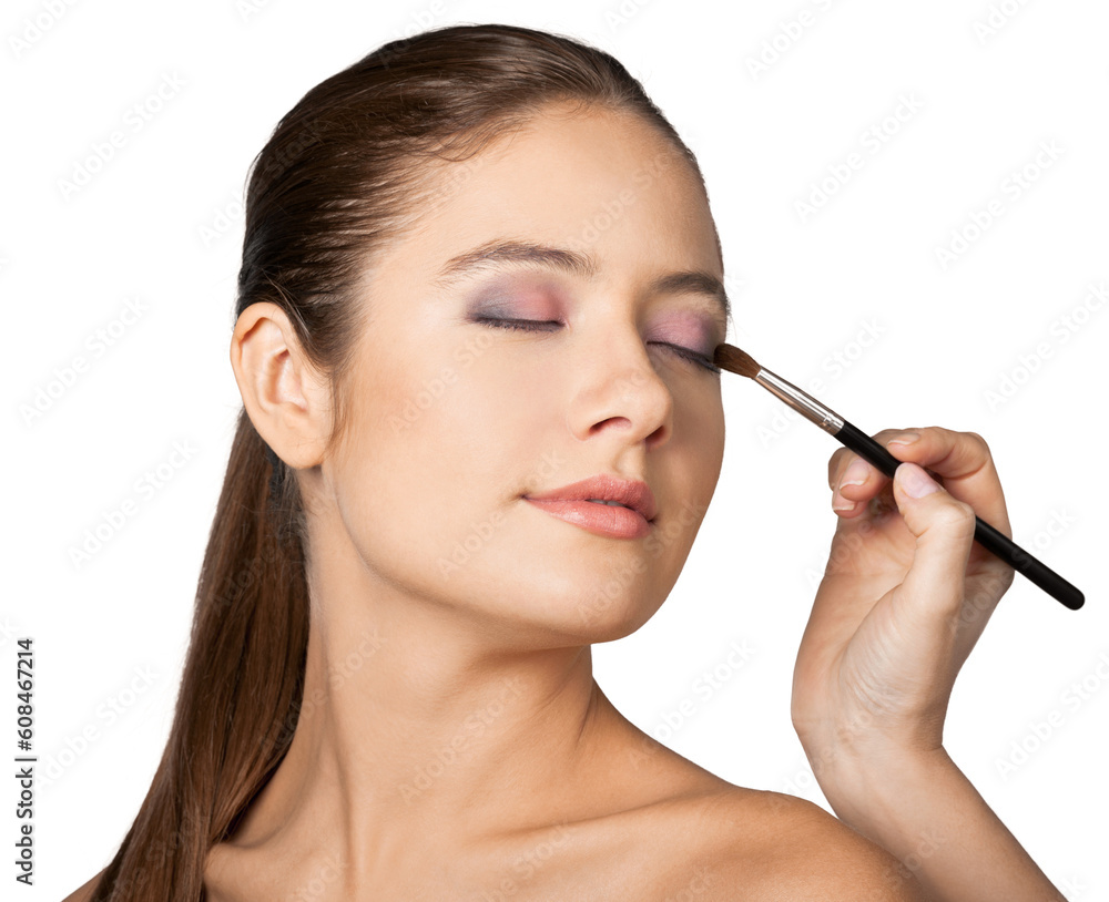 Professional makeup artist doing makeup for girl Professional makeup artist doing makeup for girl