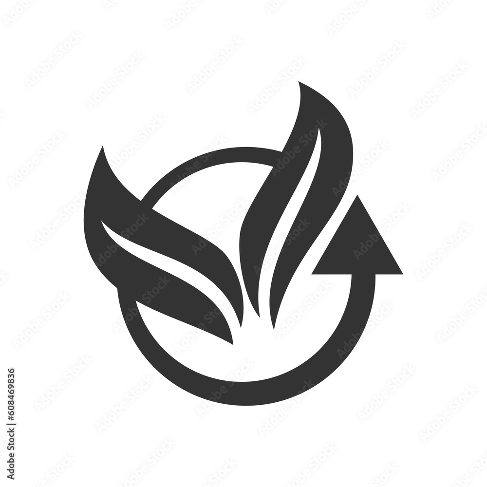 eco logo template. Icon Illustration Brand Identity. Isolated and flat illustration. Vector graphic