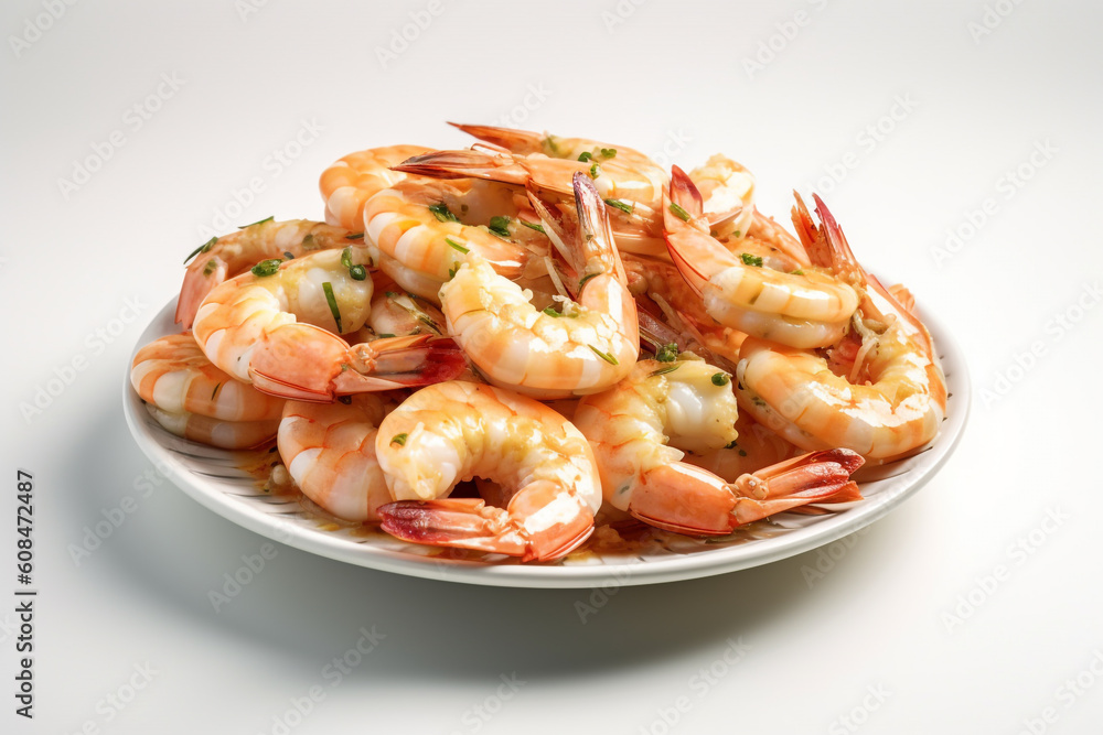shrimp on a plate shrimp on a plate