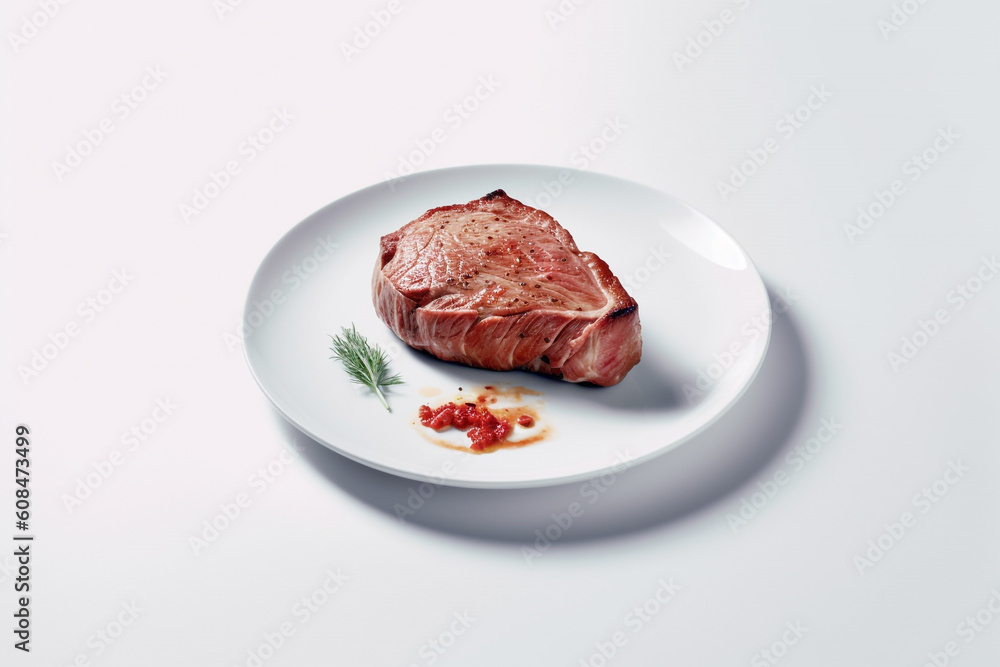 raw meat on a plate