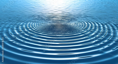 ripples in water  Generative AI.