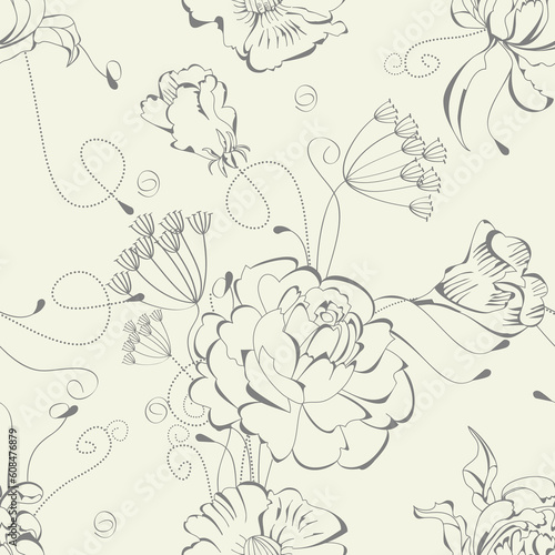 Vintage seamless wallpaper