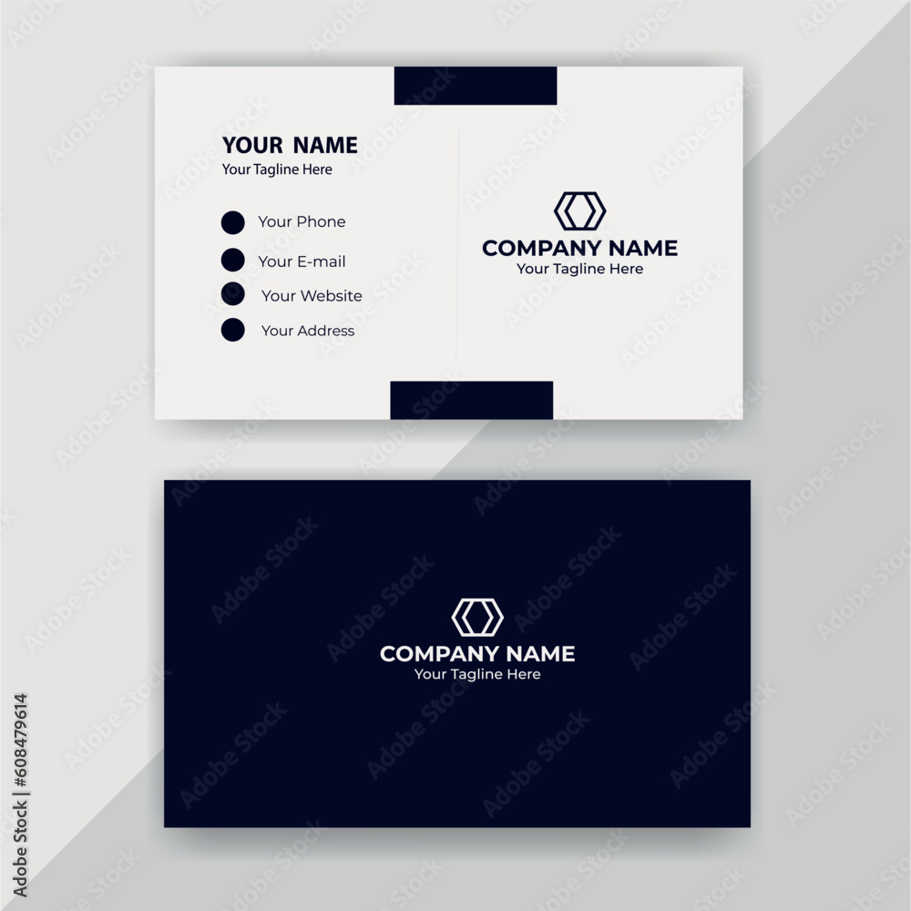 Naklejka premium Business card 