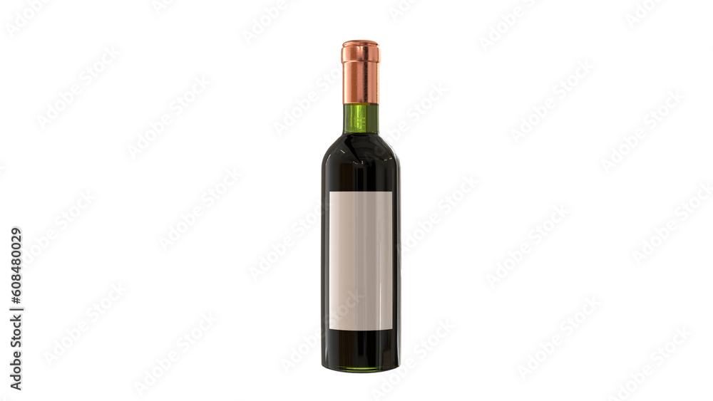 3D Wine Bottle Packaging Design 3D Wine Bottle Packaging Design