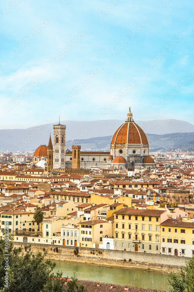 Beautiful cityscape of Firenze (Florence), Italy, with the Duomo and Arno river Beautiful cityscape of Firenze (Florence), Italy, with the Duomo and Arno river