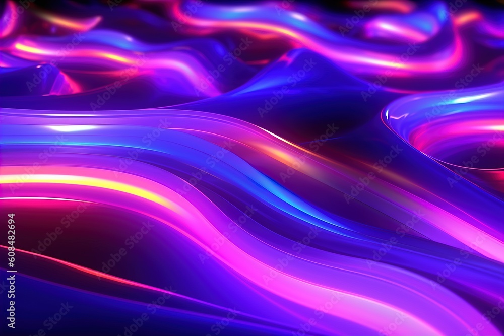 Fototapeta premium realistic background movement neon lights