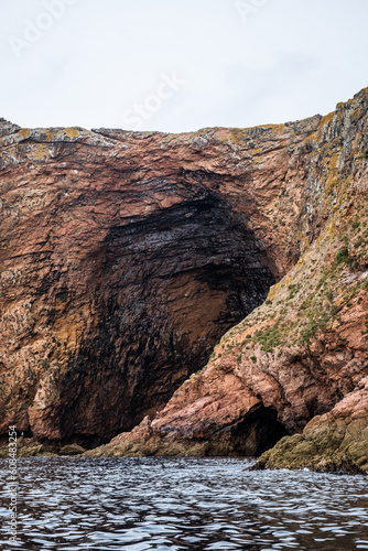 Cave of the Berlenga Islands in the Atlantic Ocean of Portugal.