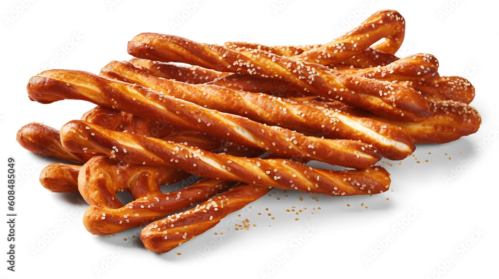 pretzels sticks isolated on white background pretzels sticks isolated on white background