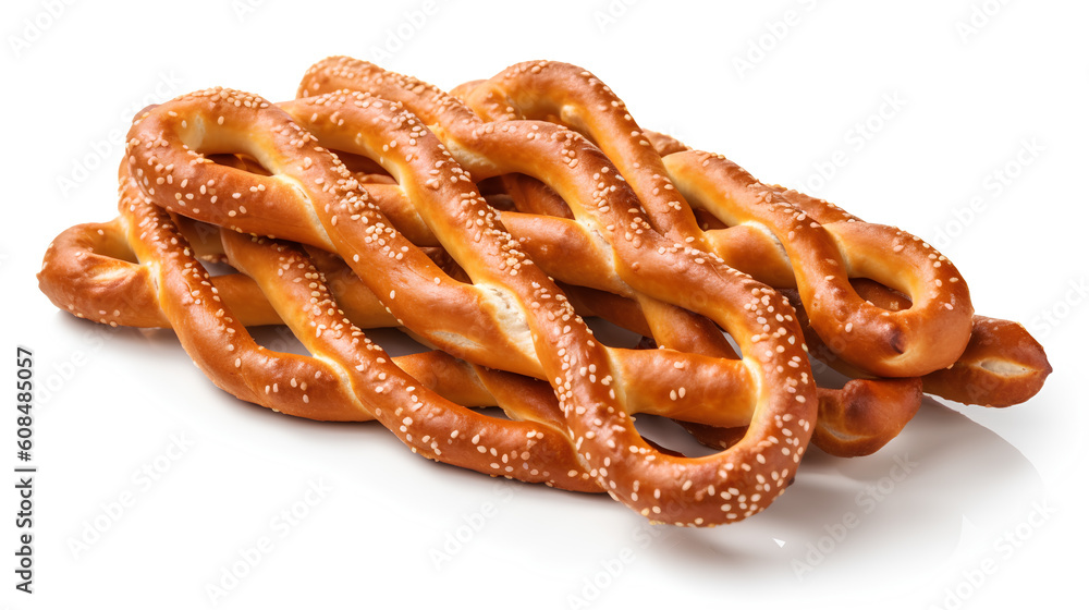 pretzels isolated on white background pretzels isolated on white background