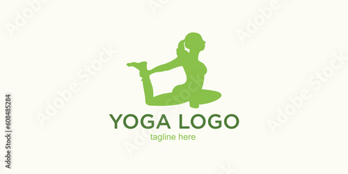 Yoga logo design simple concept Part 1