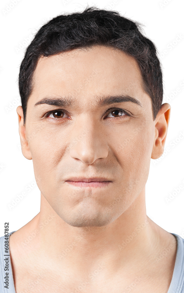 Different beautiful expressions of male face Different beautiful expressions of male face