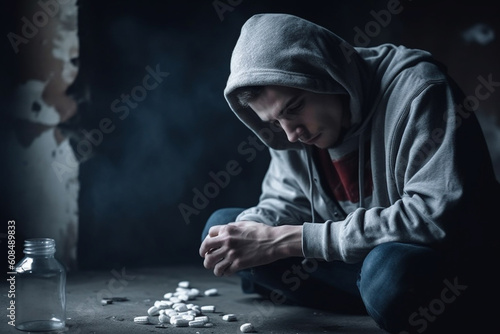 Drugs today's greatest human problem, social help, abandonment a helping hand, drug pills, dependency addiction, loneliness seclusion, marijuana, ecstasy cocaine LSD amphetamines heroin.