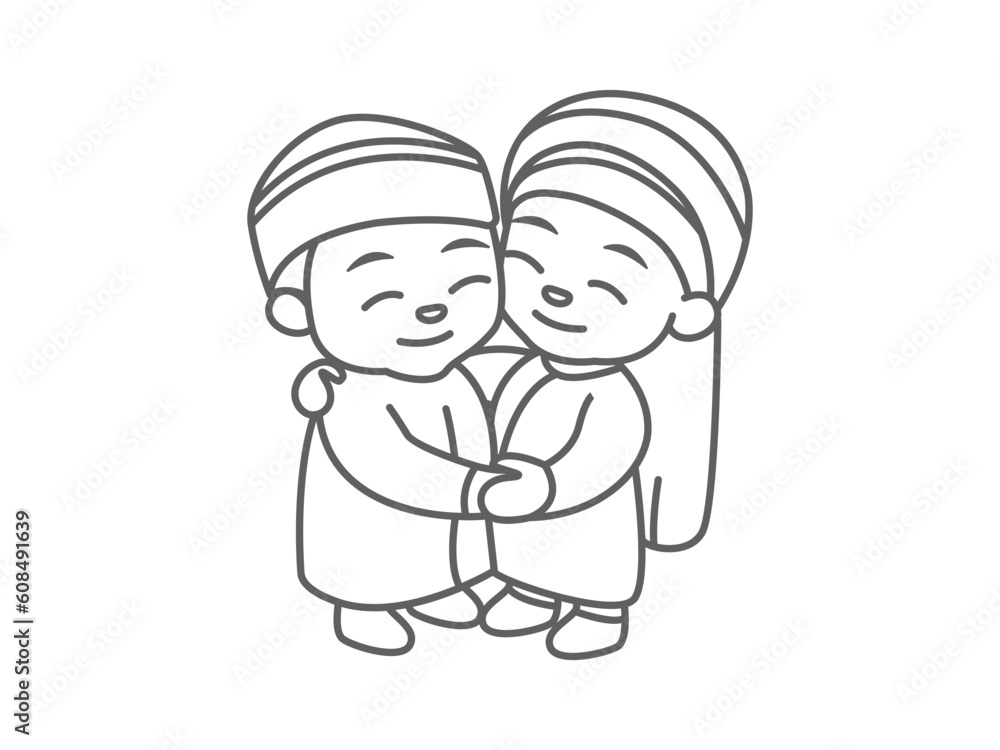 line art icon symbol of boys hugging line art icon symbol of boys hugging
