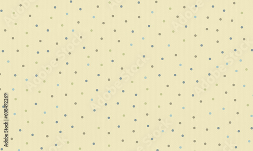 seamless yellow background with scattered color dots and vector canvas texture repeatable pattern swatch