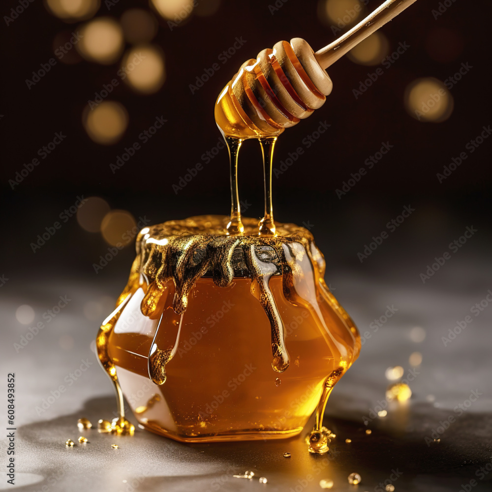 Sweet honey concept image Generative AI Stock Illustration | Adobe 