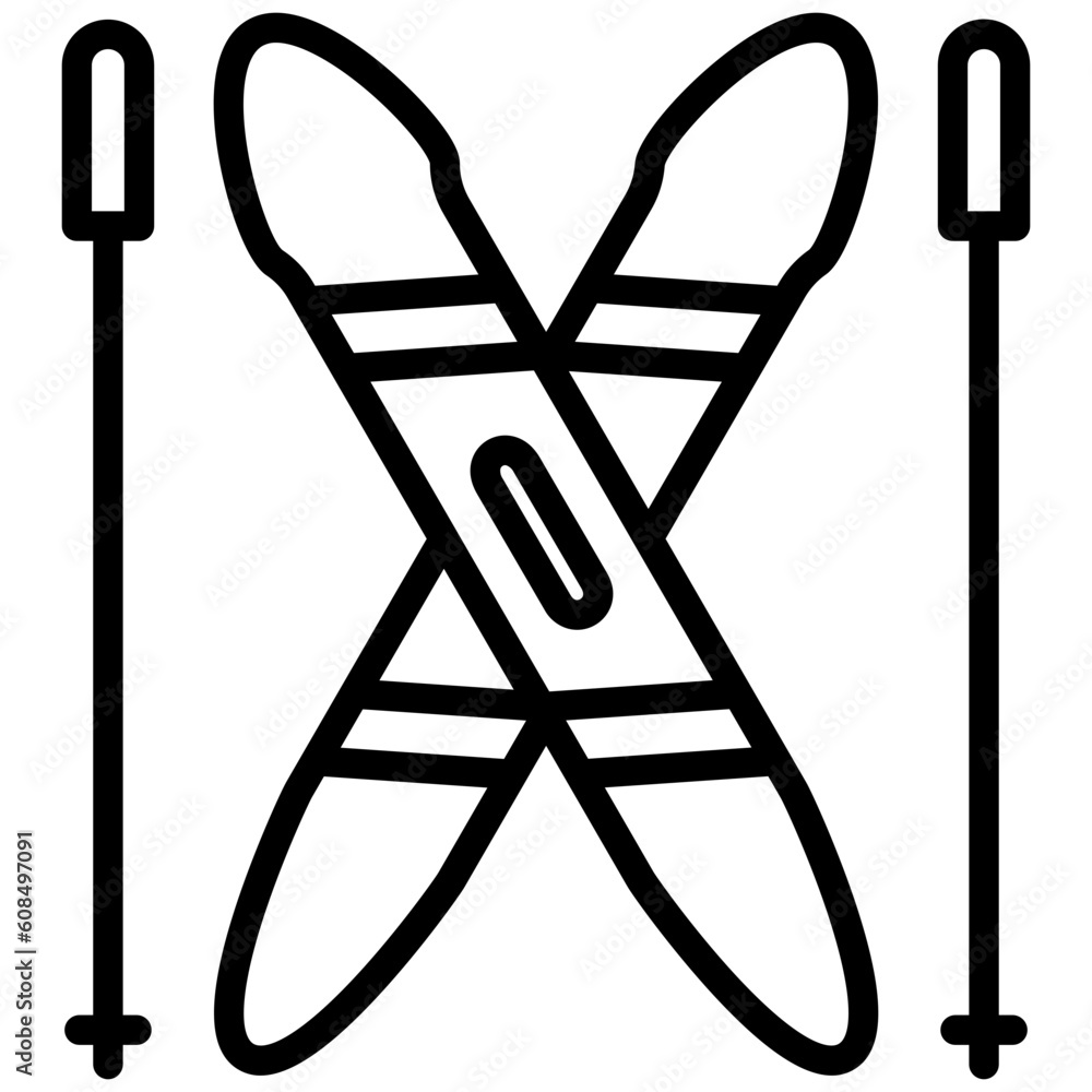 ski icons, are often used in design, websites, or applications, banner, flyer to convey specific concepts related to vacations or tourism. ski icons, are often used in design, websites, or applications, banner, flyer to convey specific concepts related to vacations or tourism.