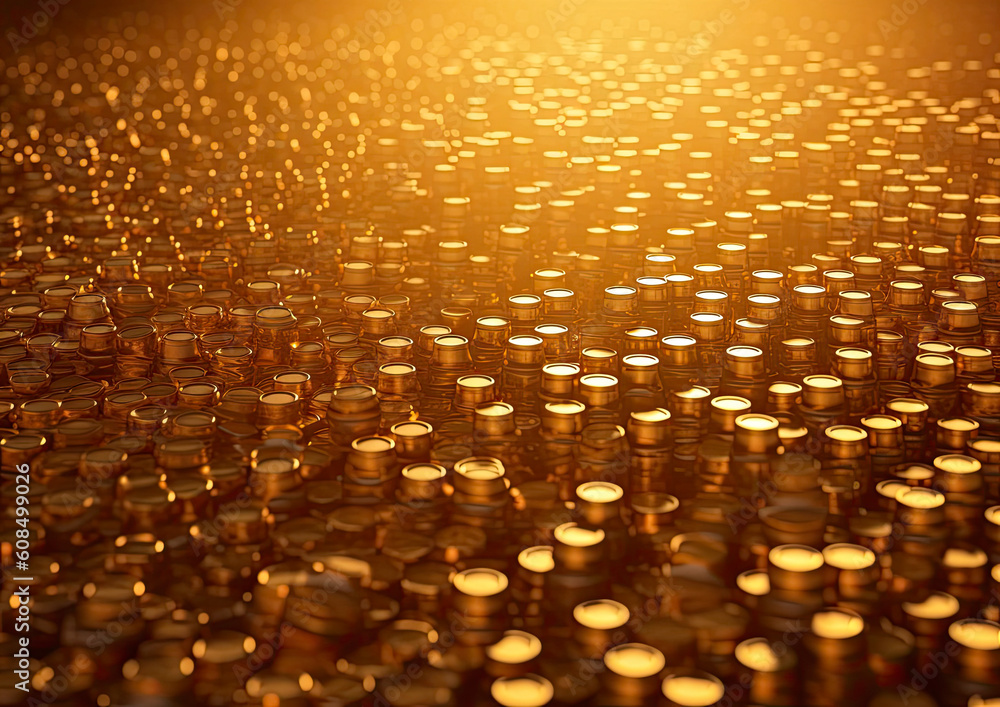 Fototapeta premium hundreds of bottles in sunlight