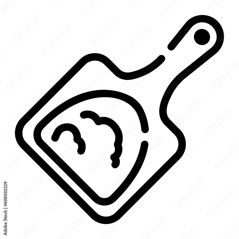 Obraz premium dustpan Line Icon