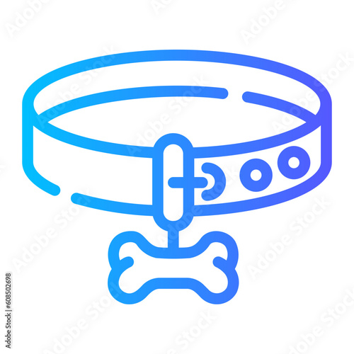 collar Line Gradient Icon