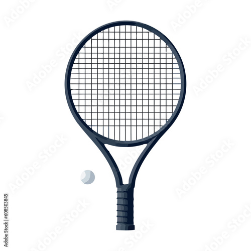 Tennis racket, symbol of leisure activity © Gstudio